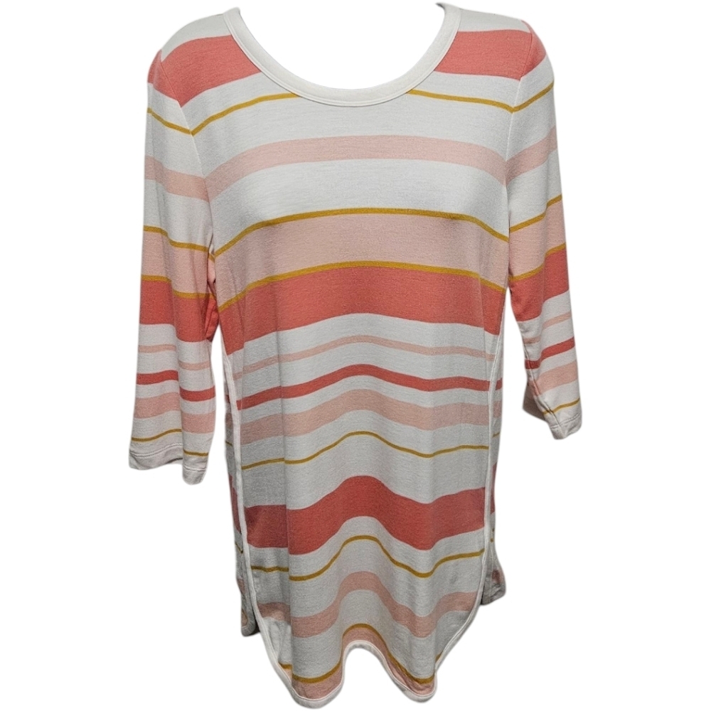 NWT Market & Spruce Striped Split Hem Top